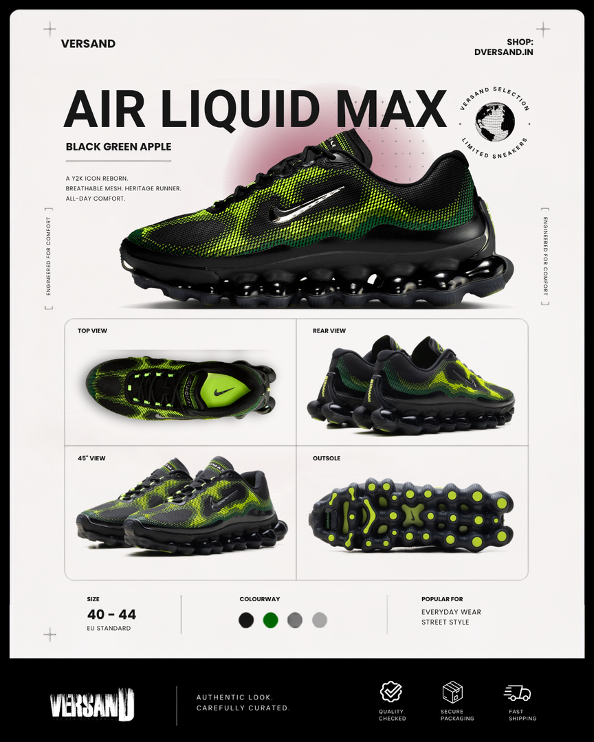 Air Liquid Max Black Green Apple
